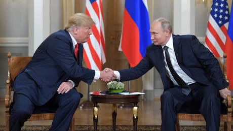 US President Donald Trump and Russian President Vladimir Putin.