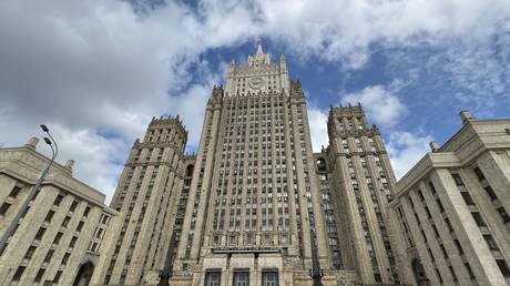 FILE PHOTO: Russian Foreign Ministry building, Moscow, August 3, 2024.