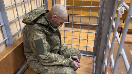 Ukrainian military service member Vladimir Parafilo in Russian custody.