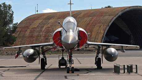 FILE PHOTO: A Mirage fighter jet of the French Air Force.